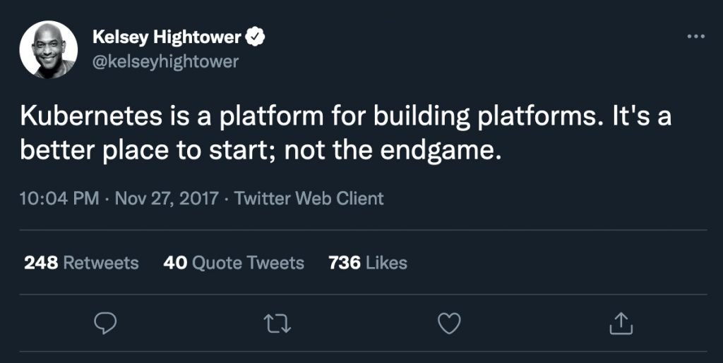 Kubernetes not endgame